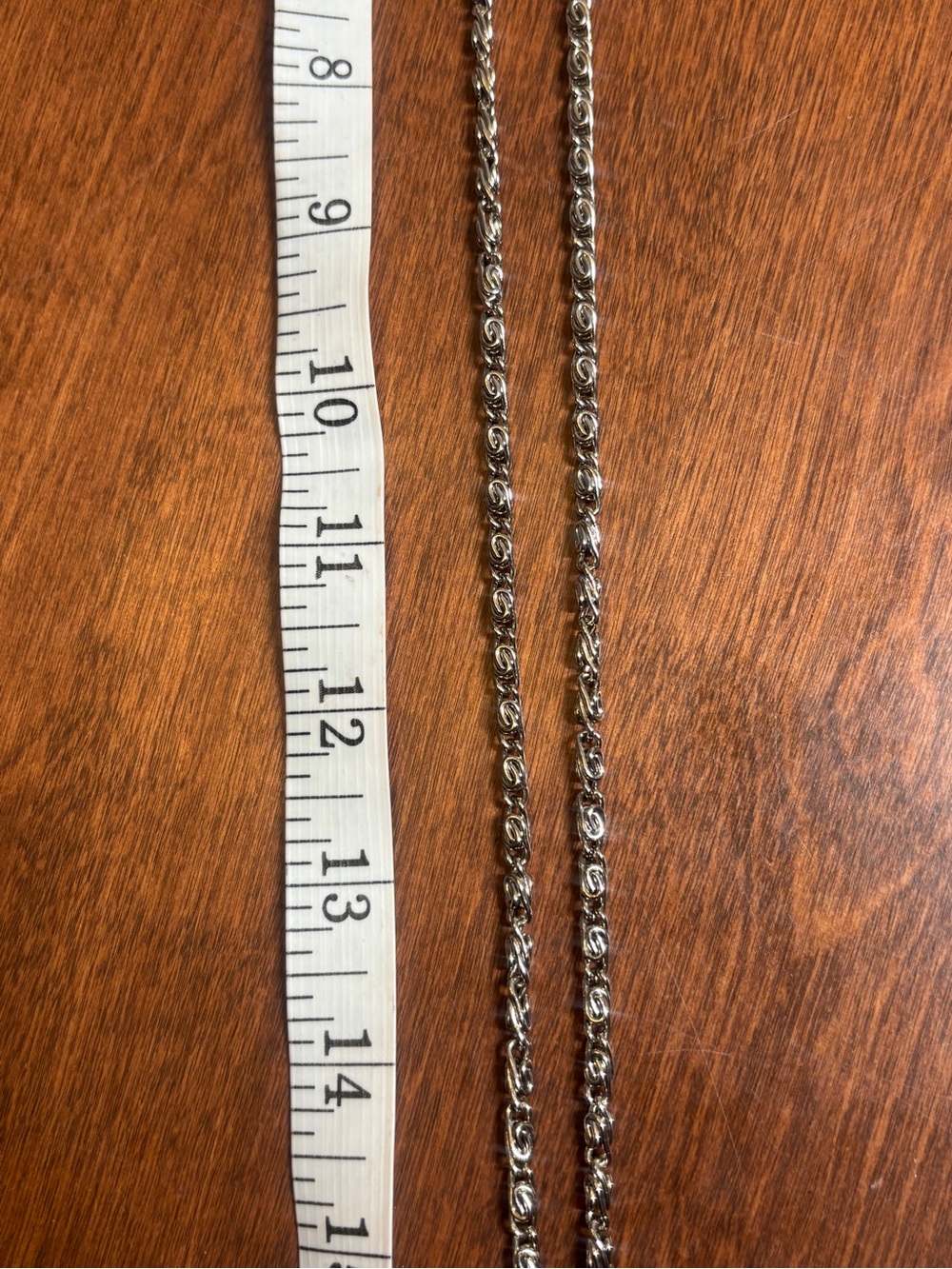 Silver scroll replacement chain - Picture 3 of 4